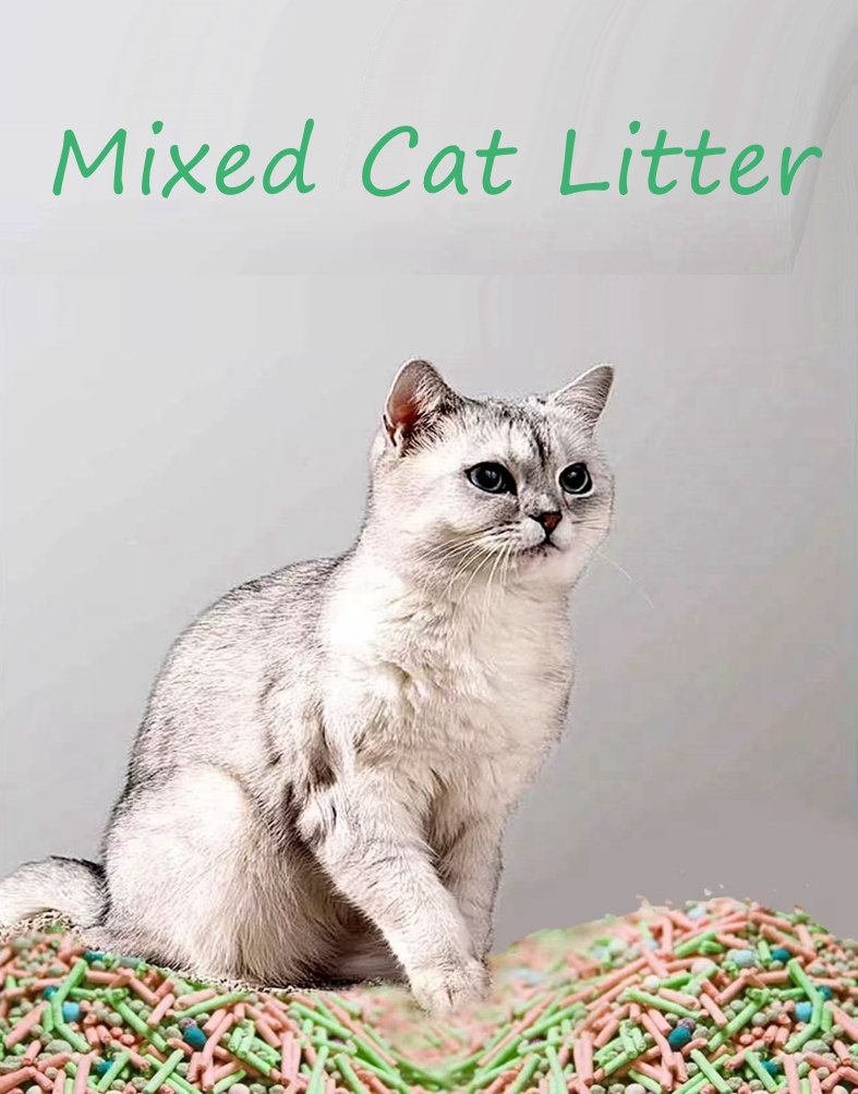 Fast Clumping tofu mixed cat litter